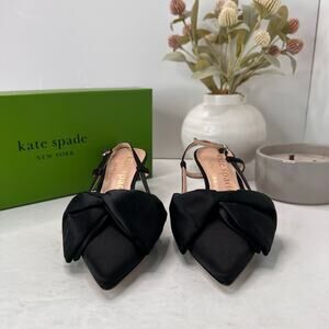 Kate Spade NY Marseille Slingback Pumps Pointed Toe Black Women 7B Tried On